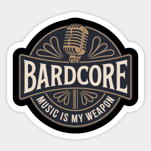 BARDCORE Sticker by Pete the Cat Guy
